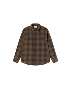 Men's Hans Checks Shirt Brown Navy