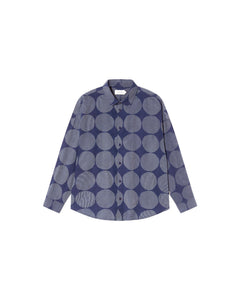 Haru Japan Button-Up Shirt Blue