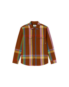 Men's Lucas Overshirt Charlie Blanket Brown