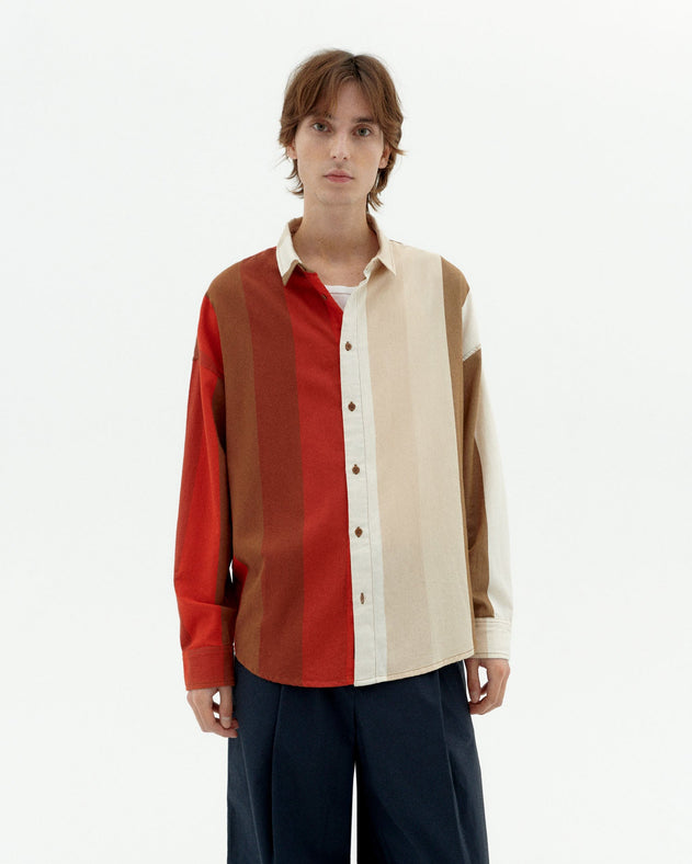 Haru Button-Up Shirt Sandfire Multicolor