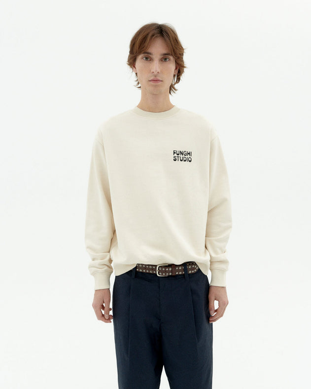 Leon Mushroom Sweatshirt White