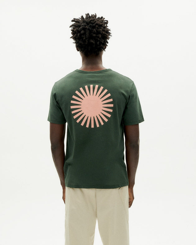 T-Shirt Back Coral Sun Green