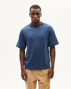 Roy Thick Hemp T-Shirt Blue