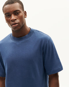 Roy Thick Hemp T-Shirt Blue