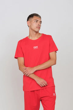 Logo Crewneck T-Shirt Red