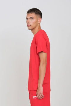 Logo Crewneck T-Shirt Red