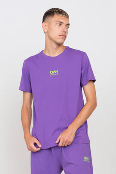 Logo Crewneck T-Shirt Violet