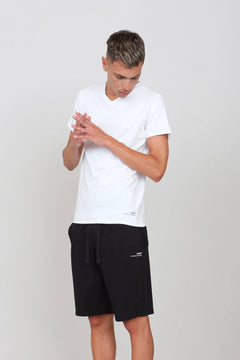 Stretch Jersey V-Neck T-Shirt White