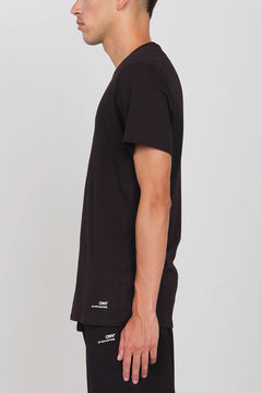 Stretch Jersey V-Neck T-Shirt Black