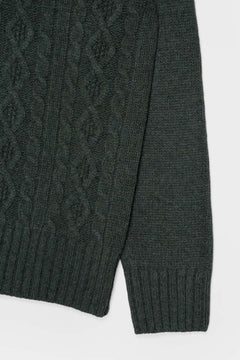 Amos Unisex Wool Sweater Green