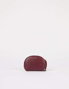 Make up Case Small Soft Grain Dark Cherry