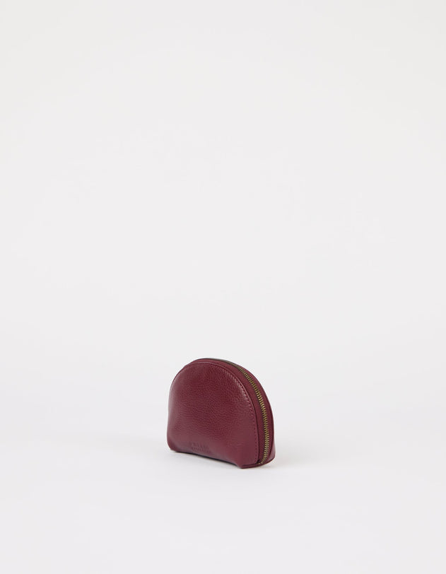 Make up Case Small Soft Grain Dark Cherry