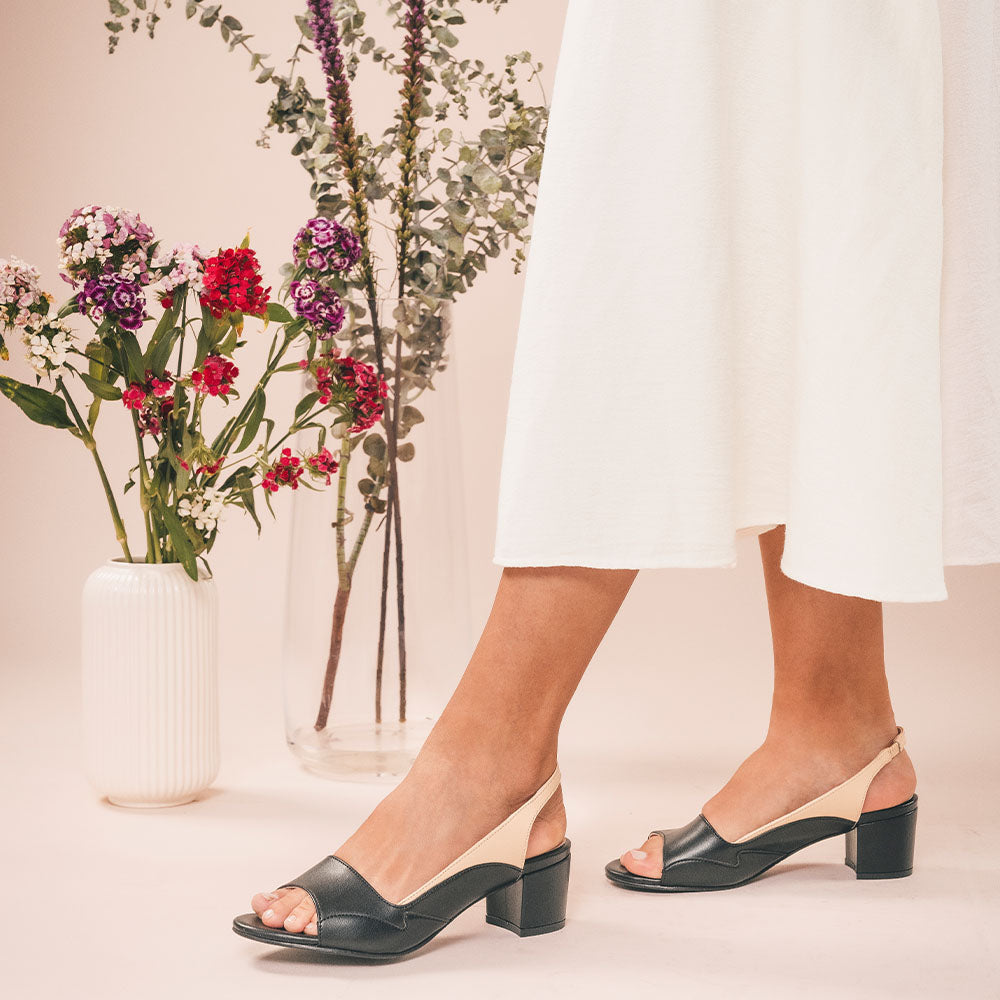 Mara Sandal Heels Schoenen Zwart
