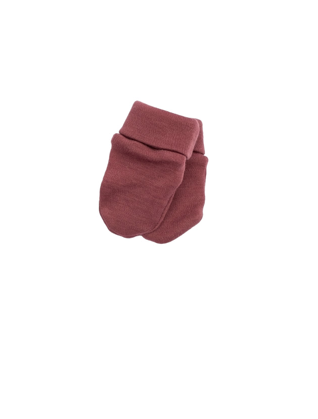 Melli EcoDesign Merino Wool Baby Mittens Calluna Red