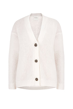 Melody Mohair Cardigan White