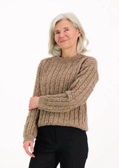 Meri Cable Knit Beige