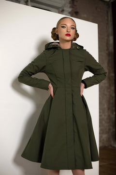 Moss Green Raincoat