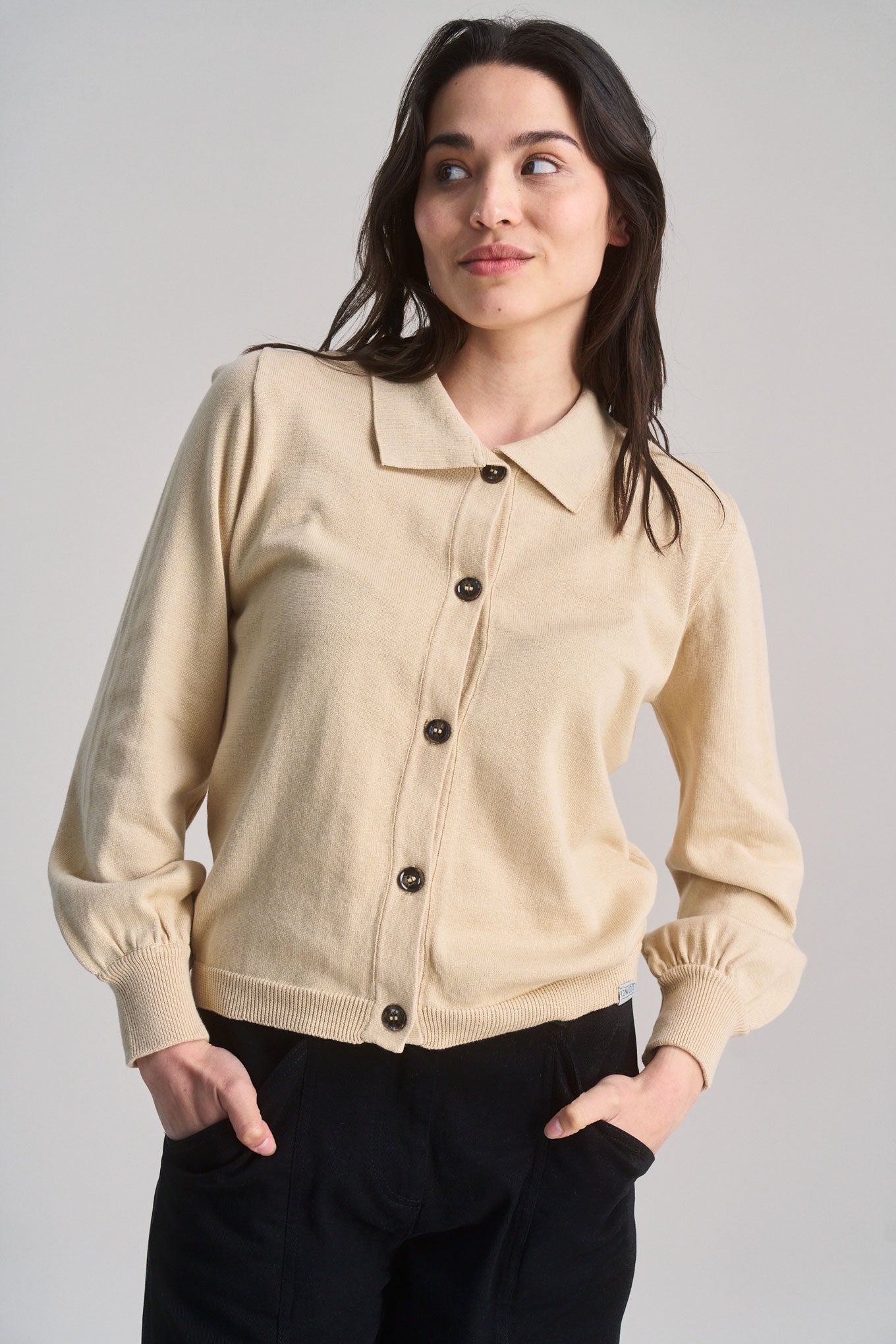 Nani Organic Cotton Cardigan Cream White