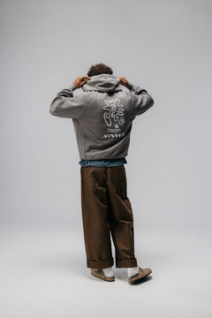 Tribal Shapes Hoodie Grey