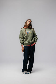 Radio Patio Crewneck Green