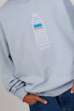 Ocean Plastic Sweatshirt Blue