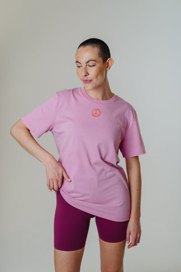 Peacesnake Unisex T-Shirt Pink