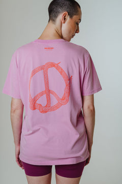 Peacesnake Unisex T-Shirt Pink