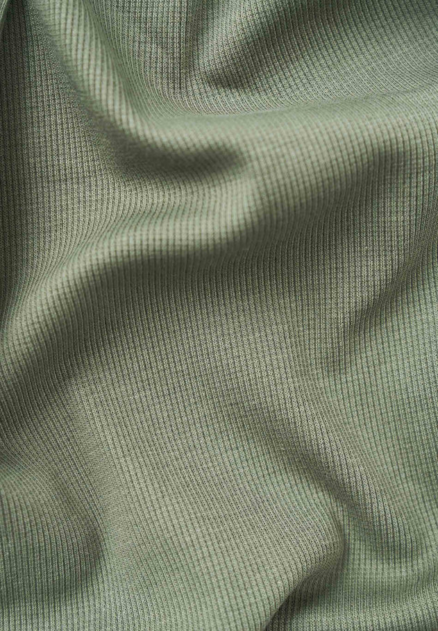 Sonnia Geribbeld Croptop Olijf