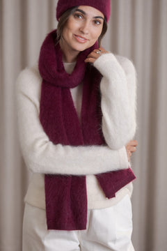 Karleen Cashmere Scarf  Dark wine