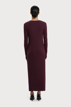 Odette Dress Wine Red