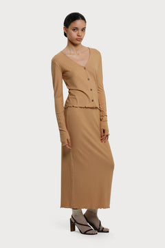 Coco Skirt Camel Brown