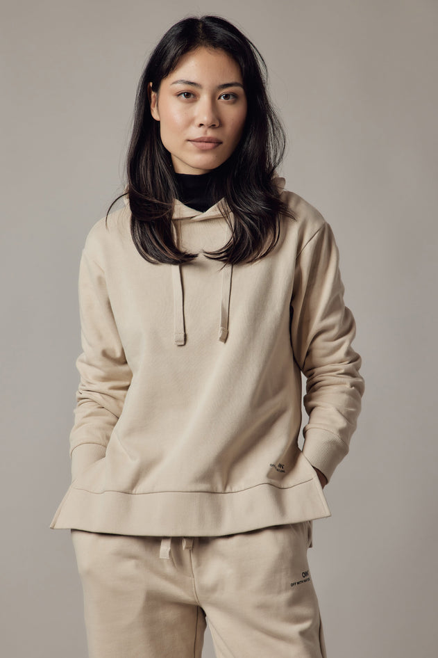 Women's Hoodie Sweatshirt With Side Slits