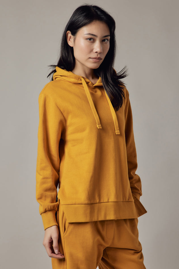 Women's Hoodie Sweatshirt With Side Slits