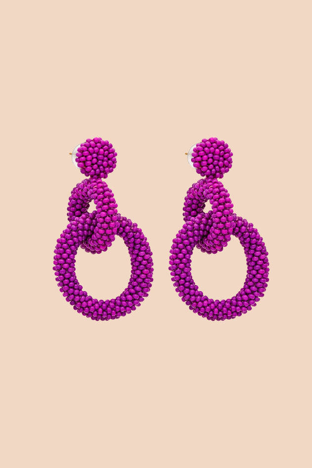 Gia Earrings Boysenberry