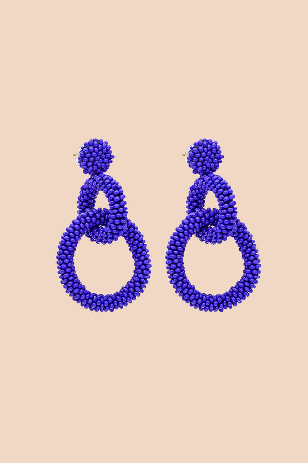 Gia Earrings Royal Blue