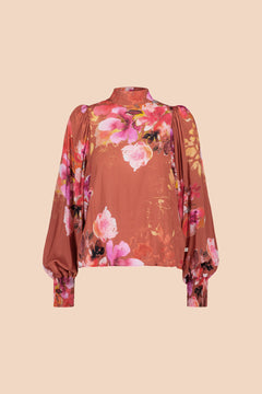 Puff Blouse Lilies