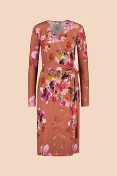 Soft Wrap Dress Lilies