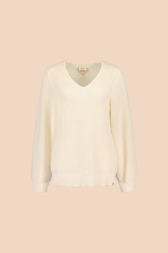 V-Neck Jumper Knit Off-White