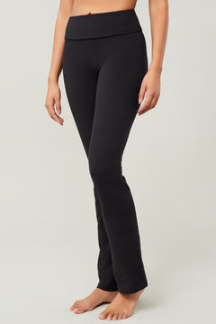 Classic Rolldown Yoga Pants Black