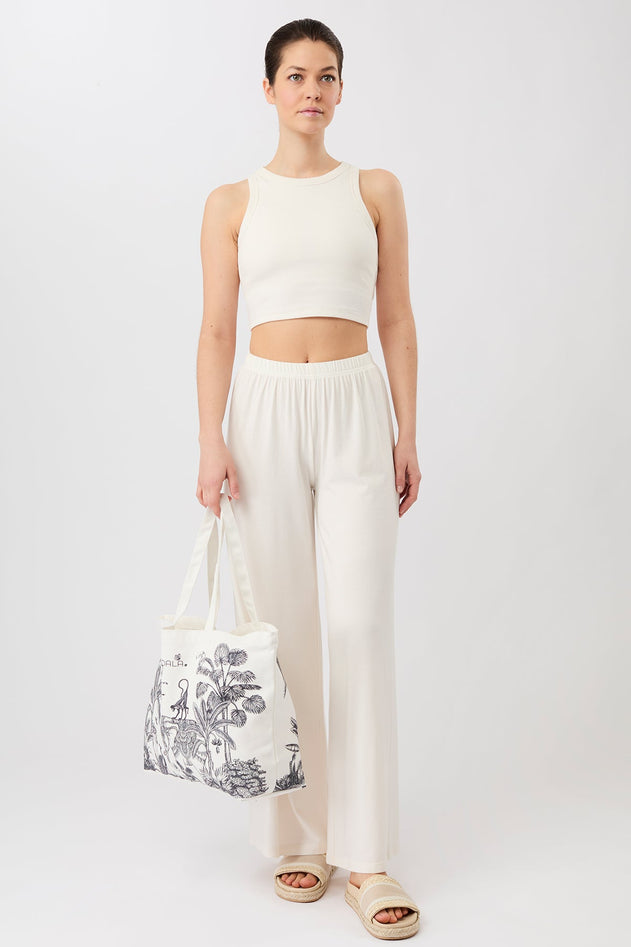 Cozy Day Pants White