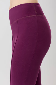 Capri Leggings Black Plum