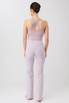 Flared Workout Pants Mauve