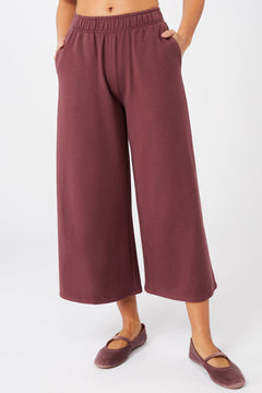 Holistic Wrap + Wild Leg Pants Cropped Ruby