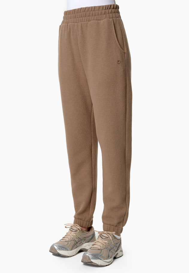 Pariss Wafeljoggingbroek Gravel