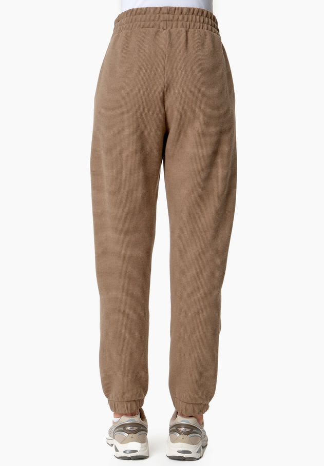 Pariss Wafeljoggingbroek Gravel