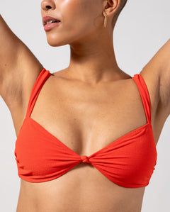 Balconette Bikini Top Papaya