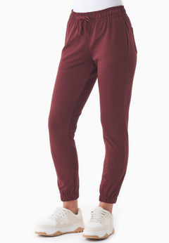 Peera Light Organic Cotton Sweatpants Bordeaux