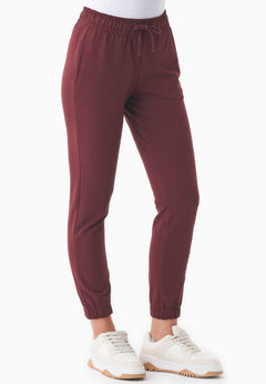 Peera Light Organic Cotton Sweatpants Bordeaux