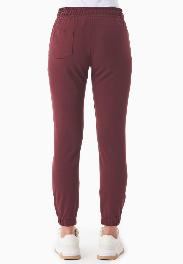 Peera Light Organic Cotton Sweatpants Bordeaux