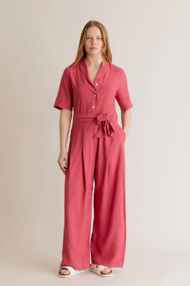 Planet Rayon Jumpsuit Pink